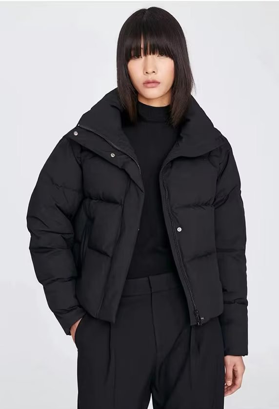 Gekürzte Damen-Pufferjacke