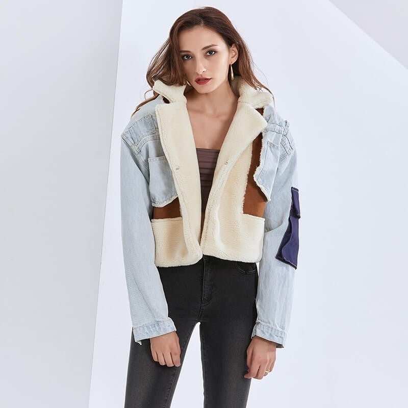 Lique | Patchwork-Baumwolljacke