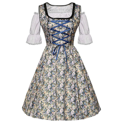 Damen Weinlese Oktoberfest Dirndl Kleid