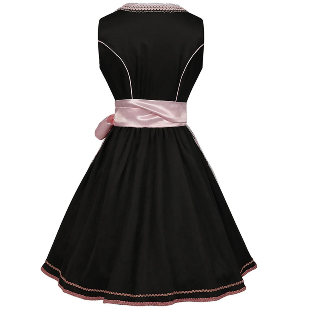 Schwarzes Oktoberfest-Dirndlkleid für Damen