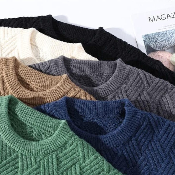 Ura | Gemütlicher Strukturierter Strickpullover