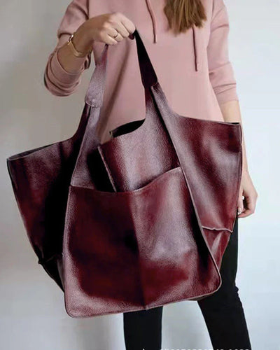 Leona- Chic & Nachhaltige Ledertasche mit Großer Kapazität - Elegante, Vielseitige Damenhandtasche