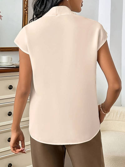 Fora | Elegante Bluse mit festem V-Ausschnitt