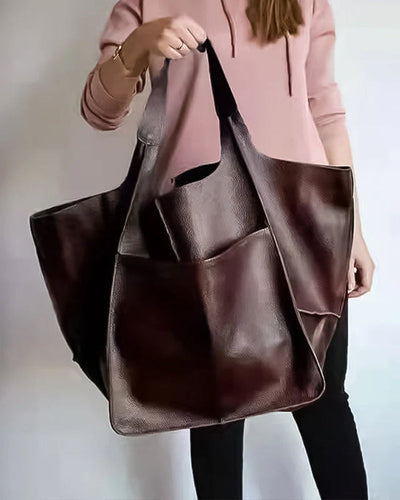 Leona- Chic & Nachhaltige Ledertasche mit Großer Kapazität - Elegante, Vielseitige Damenhandtasche