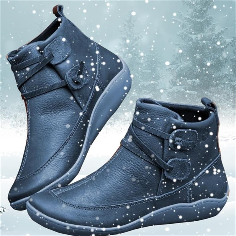 Kuella | Damen Schnee-Stiefeletten aus wasserdichtem Leder