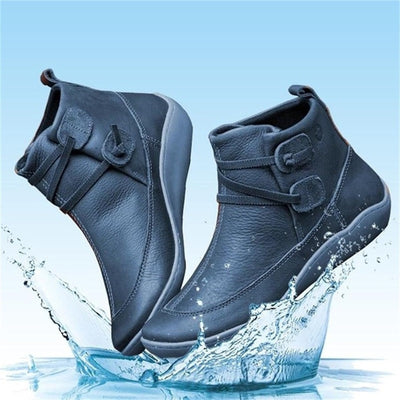 Kuella | Damen Schnee-Stiefeletten aus wasserdichtem Leder