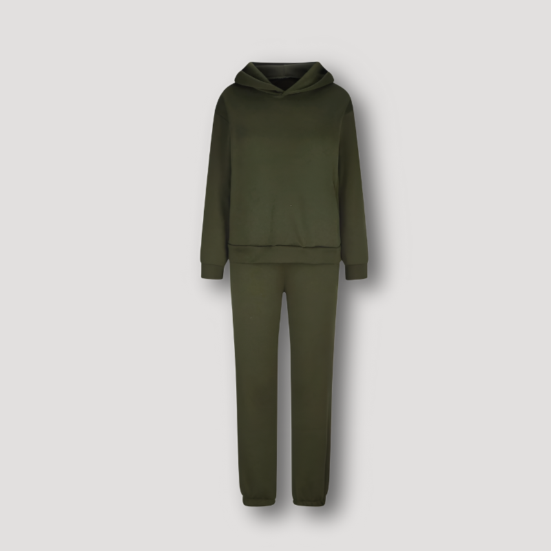 Ulisses | Fleece Lined Mattes Winter Hoodie Jogger-Set