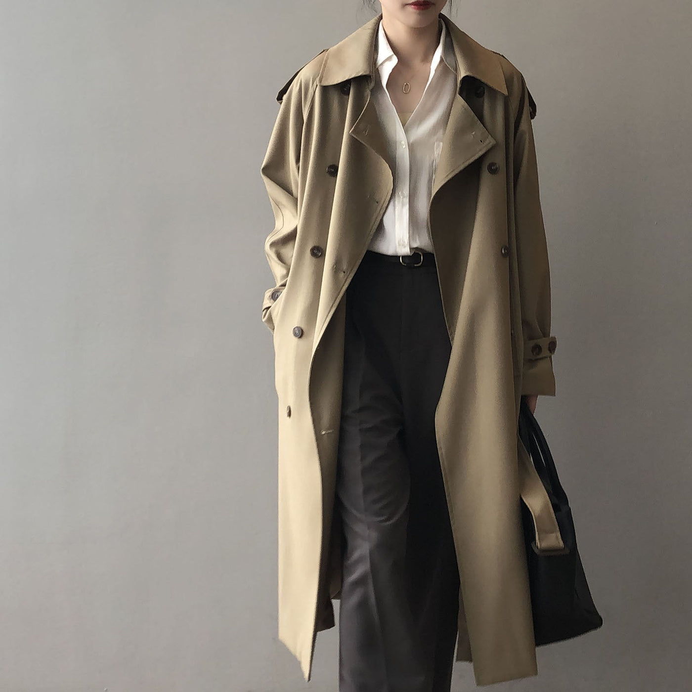 Zweireihiger Trenchcoat für Damen