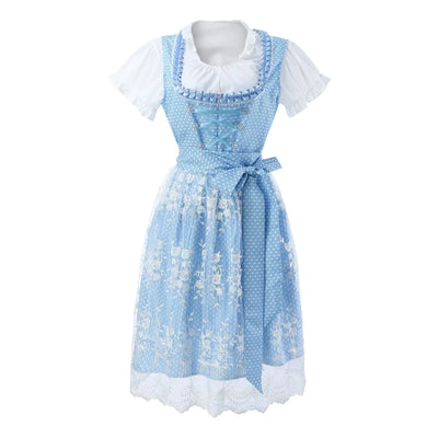 Blaues Dirndl Oktoberfestkleid für Damen