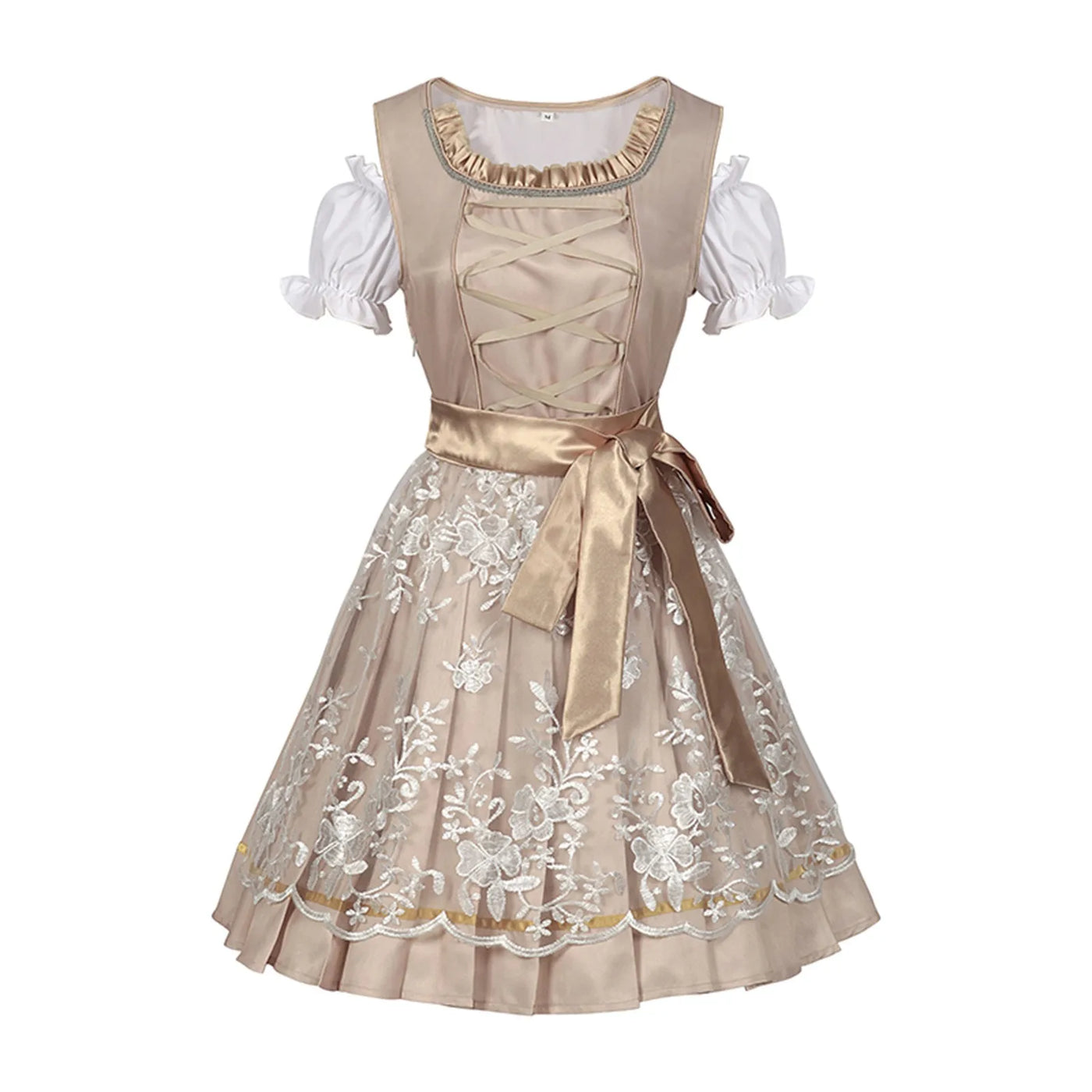 Damen Oktoberfest Dirndl Schulterfreies Kleid