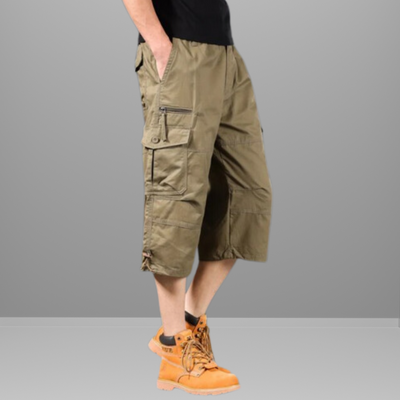 Cargo-Shorts - Lockere Passform - Capri-Hosen - Cargo-Hosen - Herrenhosen