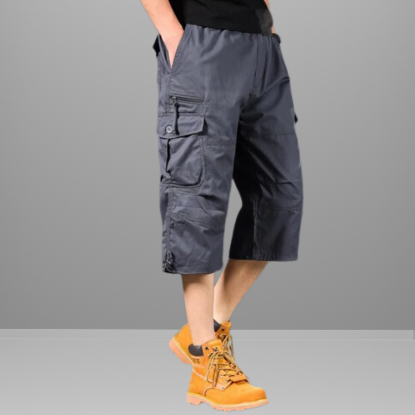 Cargo-Shorts - Lockere Passform - Capri-Hosen - Cargo-Hosen - Herrenhosen