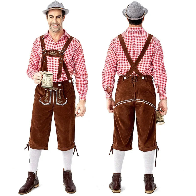 Herren Oktoberfest-Kostüm im Dirndl-Stil