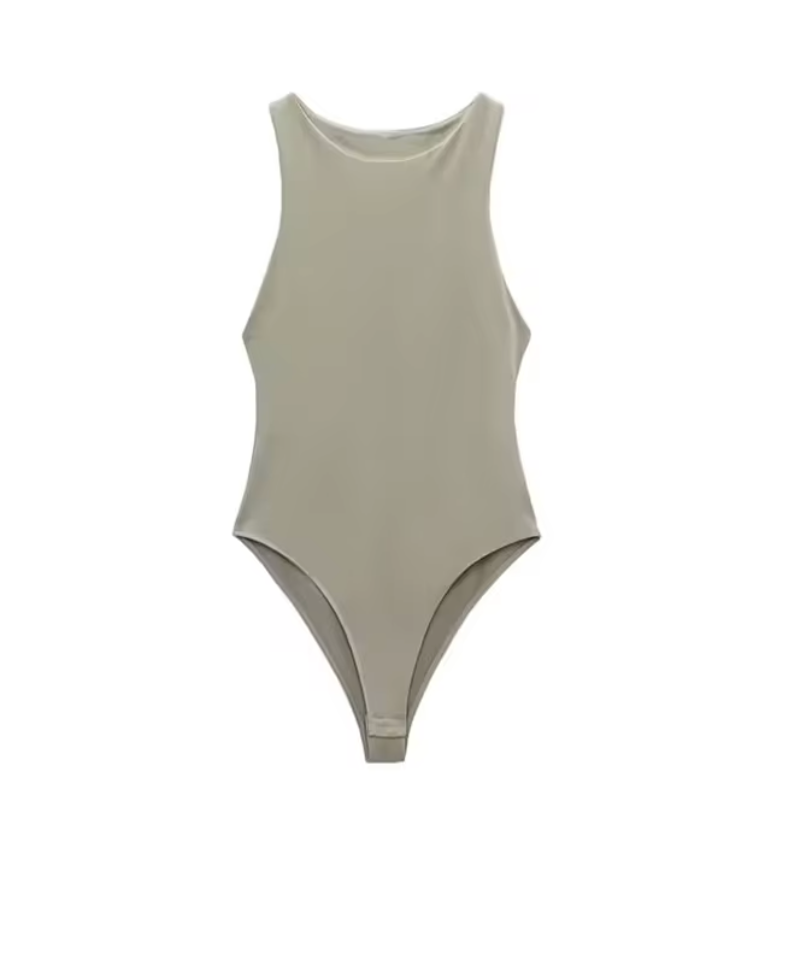 Melissa - modischer, enger Neckholder-Bodysuit