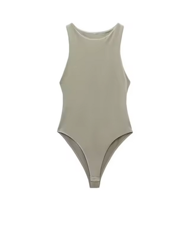 Melissa - modischer, enger Neckholder-Bodysuit