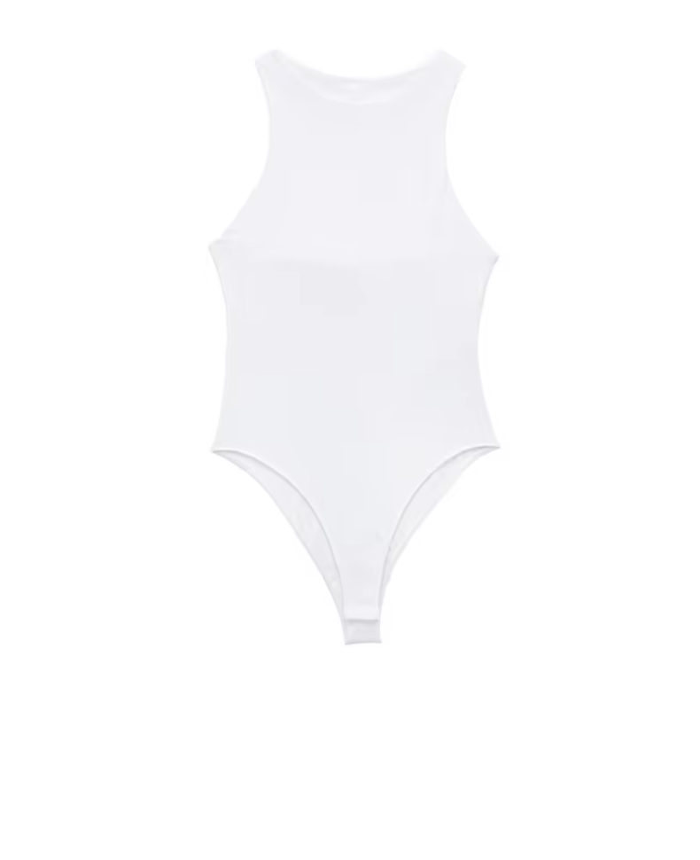 Melissa - modischer, enger Neckholder-Bodysuit