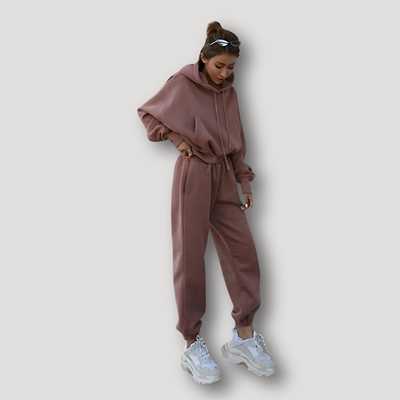 Urmi | Oversized Boxy Fit Kordelzug Hoodie Jogginghose Set