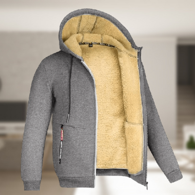 Carie | Lässige Herren Winterjacke mit Kapuze und Fleece