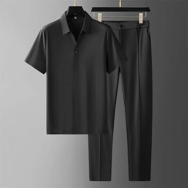 Ricardo - Luxus-Herren-Stretch-Poloshirt & Hose Set