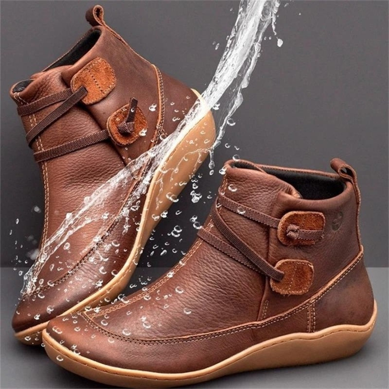 Kuella | Damen Schnee-Stiefeletten aus wasserdichtem Leder