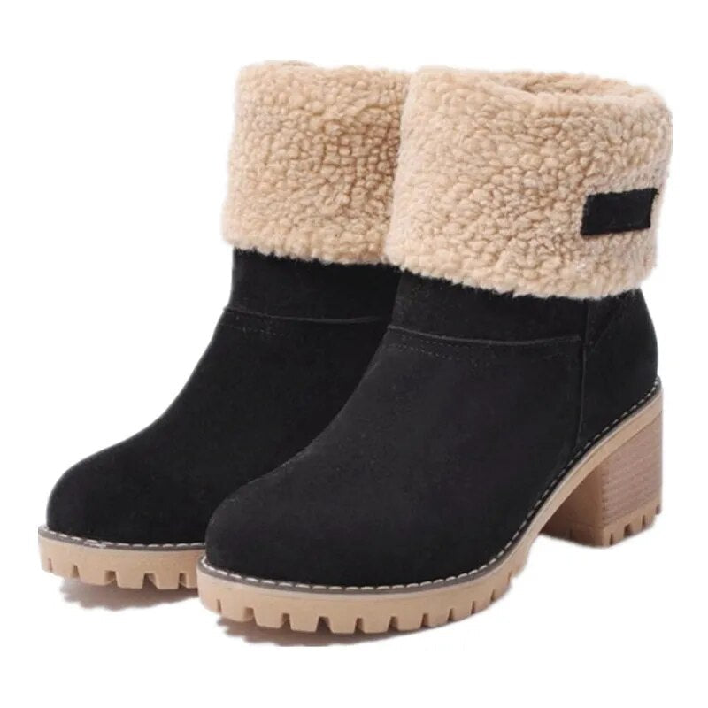 Dafnie | Kuschelige Winter-Schneestiefel aus Wolle