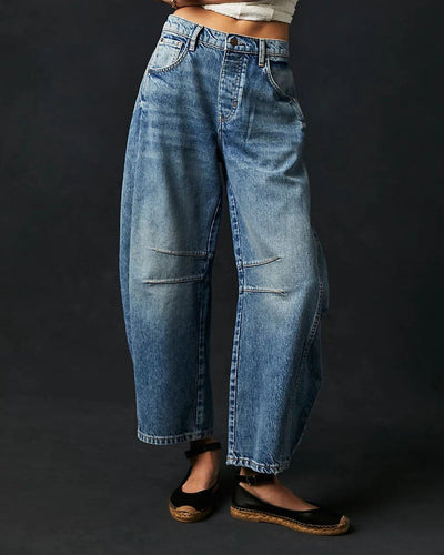 Ava - Mid Rise Barrel Jeans für Damen