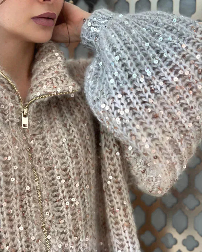 Briala | Pullover mit Seide und Glitzer-Effekt